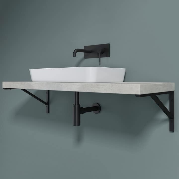 Sogood Wandkonsole WH02 aus Edelstahl Länge: 50cm Anzahl: 2 Stück Träger Regalträger Waschtischkonso