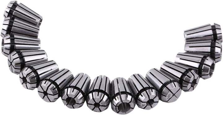 PUSOKEI ER11 Spannzangensatz, 15 Stück ER11 Federzangensatz für CNC-Gravur Fräsdrehmaschine 1 mm - 7