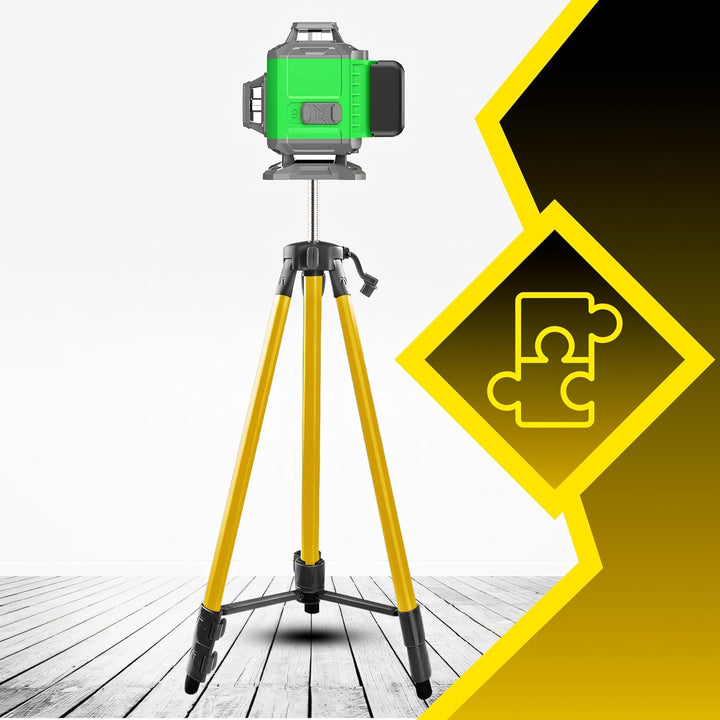 Retoo Baustativ für Laser und Nivelliergeräte, Gewinde 5/8", Arbeitshöhe 43-113 cm, Aluminium Tripod