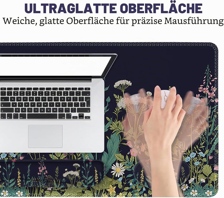 ToLuLu Erweitertes Gaming-Mauspad, Memory-Schaum ergonomische Tastatur-Maus-Handgelenkstütze Set, gr