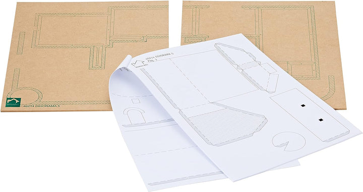 DOMUS Kits Domus kits40214 Massstab 1: 221 cm DiHOrama 5-Haus Modell