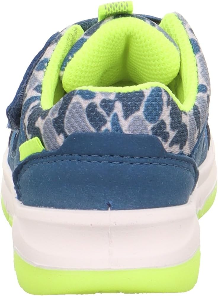 Superfit Mädchen Cooper Lauflernschuhe 20 EU Weit Blau Gelb 8020, 20 EU Weit Blau Gelb 8020