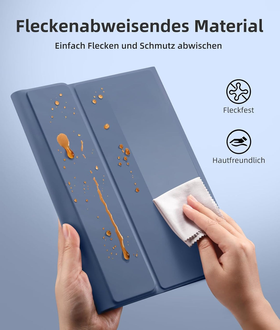 Vobafe Hülle mit Tastatur für Samsung Galaxy Tab A11+ Plus 11 Zoll 2025 / Tab A9+ Plus 2023, 7 Farbe