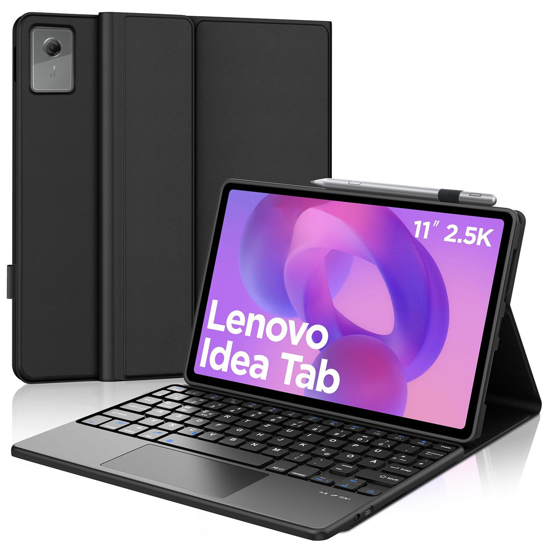 FOGARI Trackpad Tastatur für Lenovo Idea Tab 11 Zoll 2025/K11 Gen 2, Kabellose Abnehmbarer Multi Tou