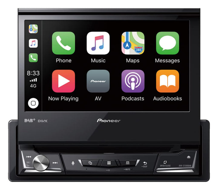 Pioneer AVH-Z7200DAB 1-DIN-Multimedia Player, ausklappbarer 7-Zoll ClearType-Touchscreen, Smartphone