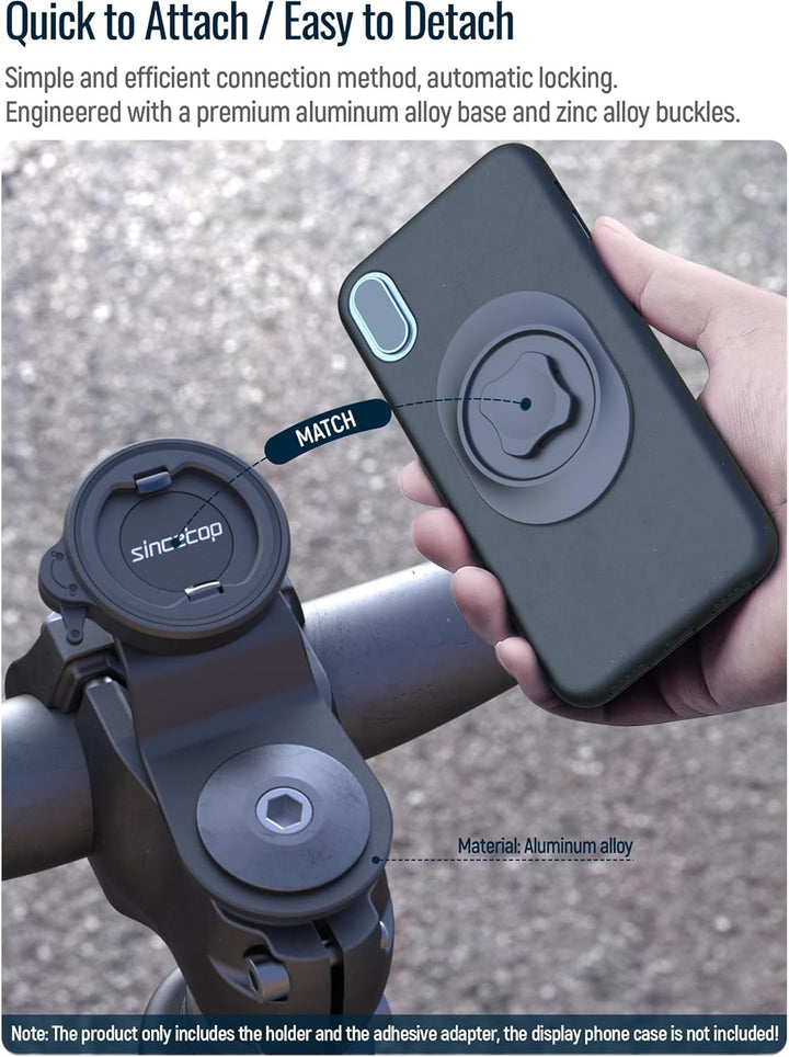 sincetop Handyhalterung Fahrrad,Mountainbike-Vorbau Handyhalter,Universelle Aluminium Stengel Lenker