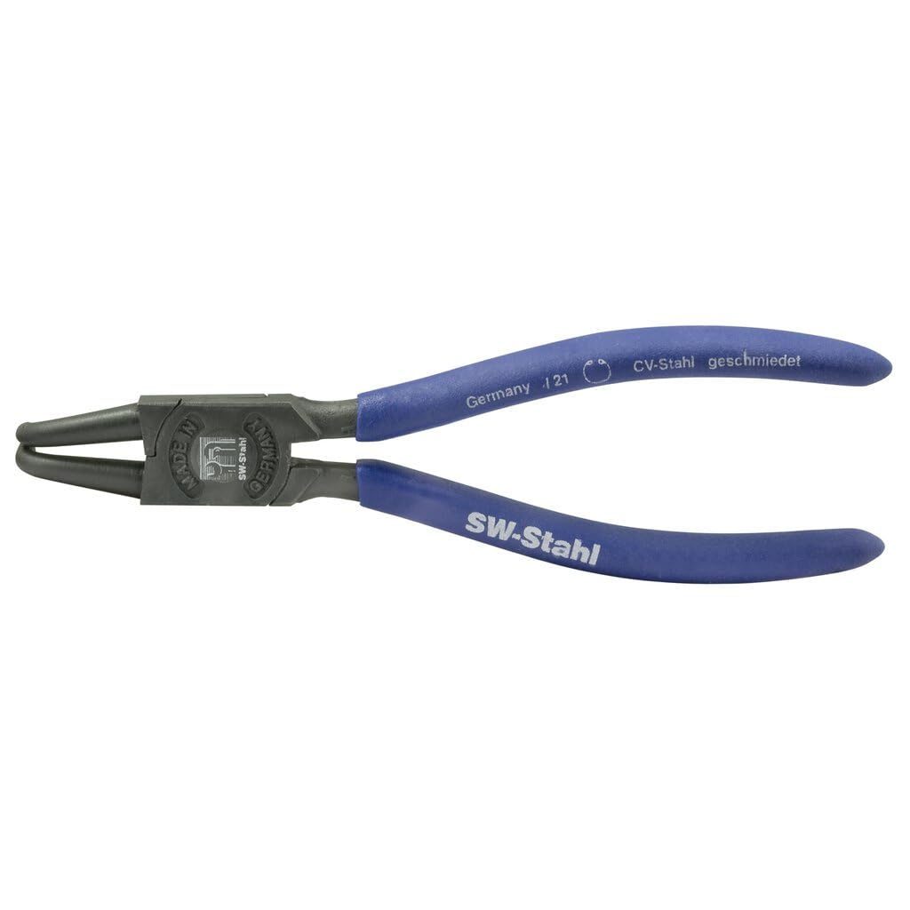 SW-Stahl 41402L Sicherungsringzange, gebogen, innen, 175 mm I Sprengringzange Stahllegierung I Seege
