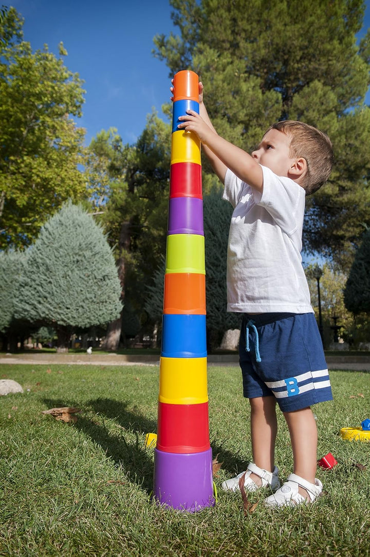 Miniland Sortier- und Stapelspielzeug, Montessori-Spielzeug für 1-Jährige, Spielzeug für Jungen ab 2