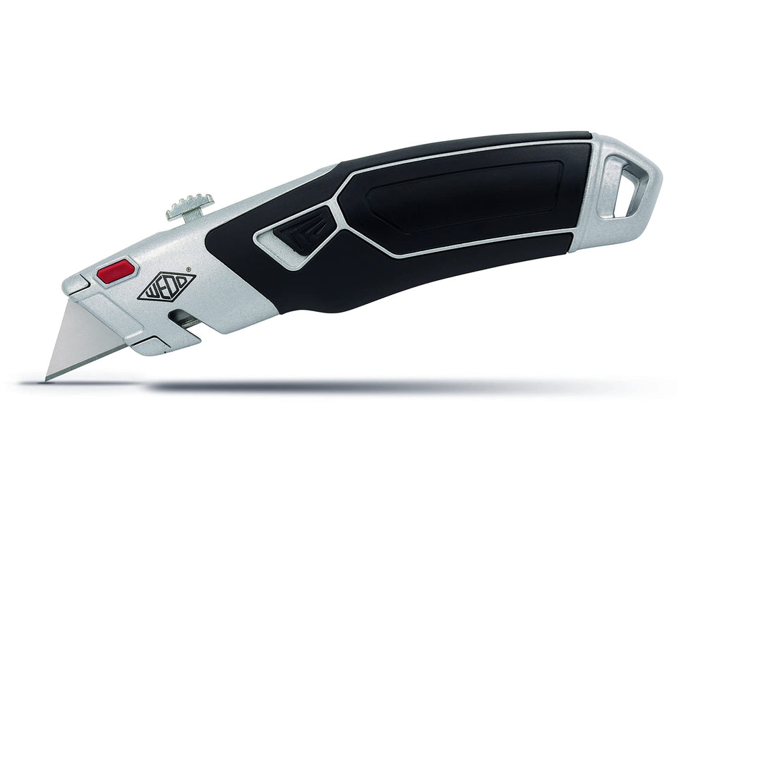 WEDO 78851 Cutter PROFI PLUS II, 3-stufige Rasterautomatik, ergonomischer Griff, Klingenaustritt 5-2