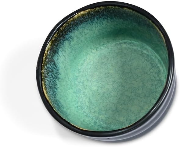 MAOCI - Matcha Tee-Schale Chawan aus Porzellan 350ml schwarz handgefertigt