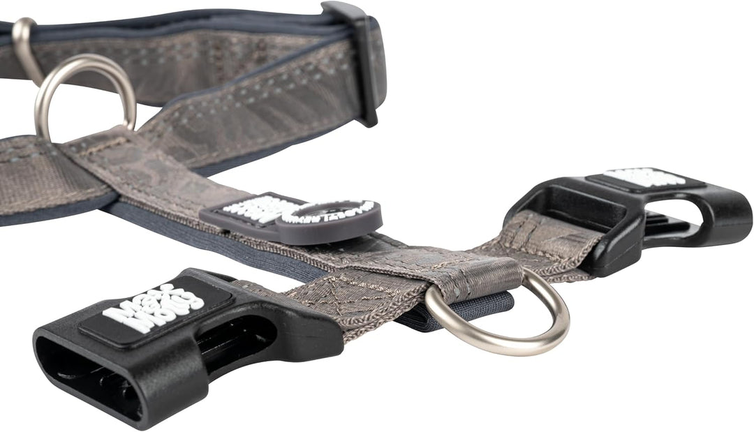 Max &amp; Molly Hundegeschirr Matrix 2.0 Stone/XS in H-Form, für Hunde mit Gotcha! Smart ID, Geschirr Hu