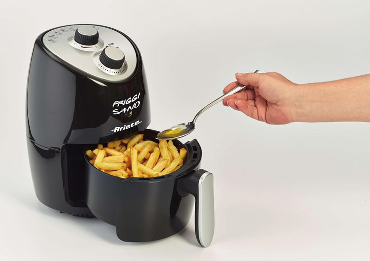 Ariete 4617, Airy Fryer Compact, Luftfritteuse, Fassungsvermögen 2 l, 1000 W, Temperatur max. 200 °C