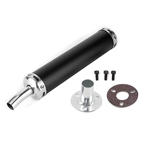 Auspuffschalldämpfer, Edelstahl-Motorrad-Auspuffschalldämpfer 20 mm / 0,8 Zoll Motorrad-Auspuffschal