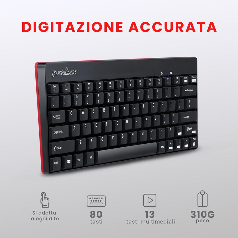 Periduo 711-712 - Tastatur und Maus Nero-Mini, Nero-Mini