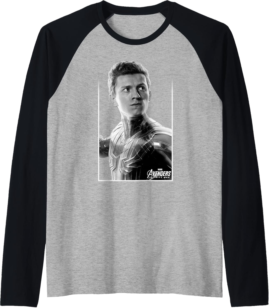 Marvel Avengers: Infinity War Spider-Man Simple Portrait Raglan