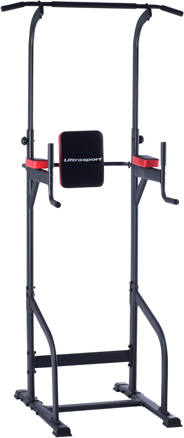 Ultrasport Power Tower/Power Rack, multifunktionale Kraftstation, für ein vielseitiges Training, Lat