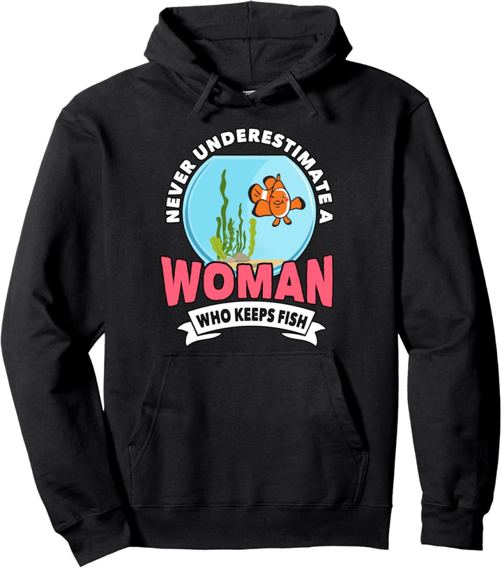 Damen Unterschätzen Aquaristik Fischhaltung Fische Aquarium Pullover Hoodie