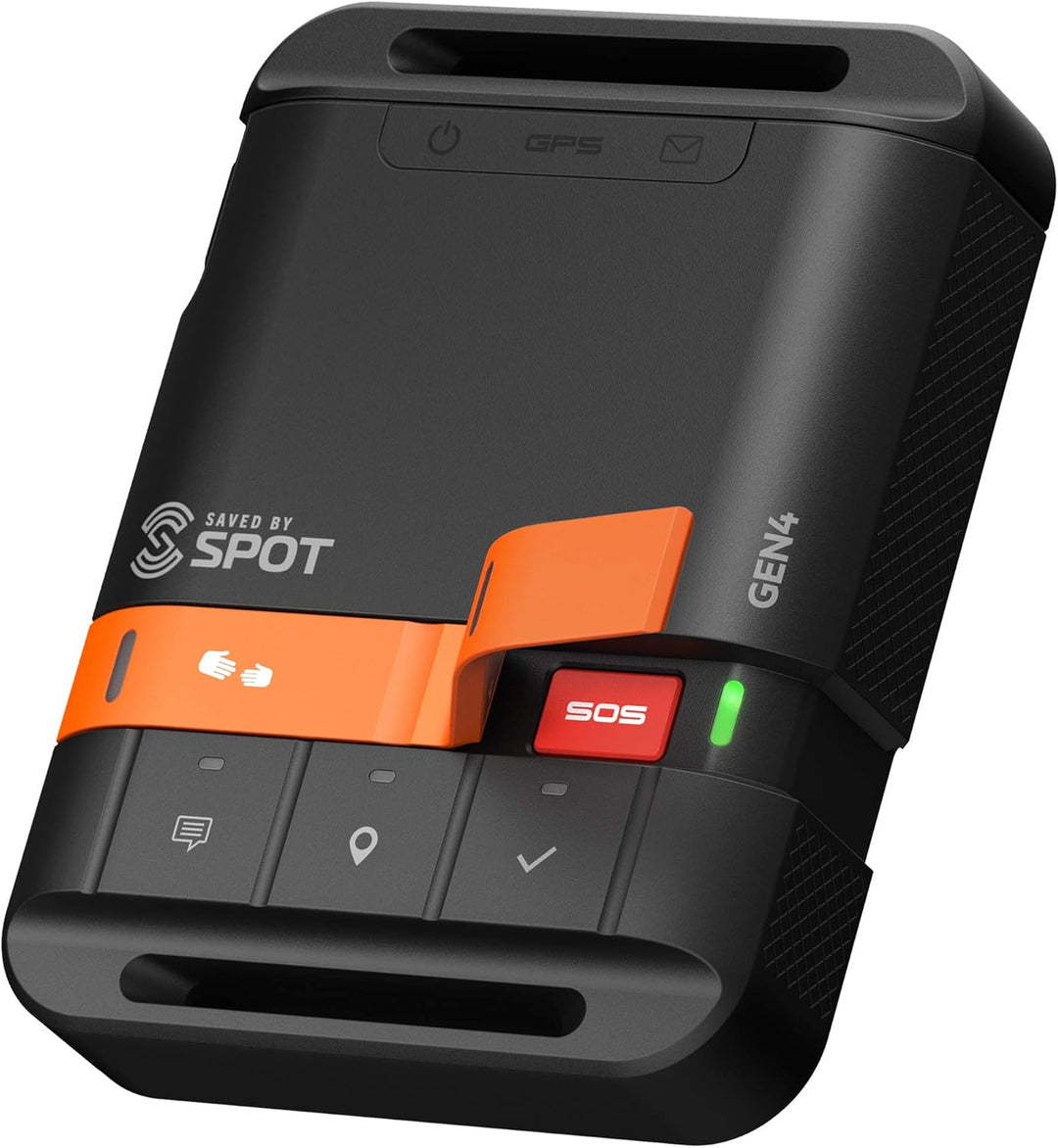Spot Gen4 Satelliten-GPS-Messenger | Handheld tragbarer Tracker für Wandern, Camping, Alleinarbeit u