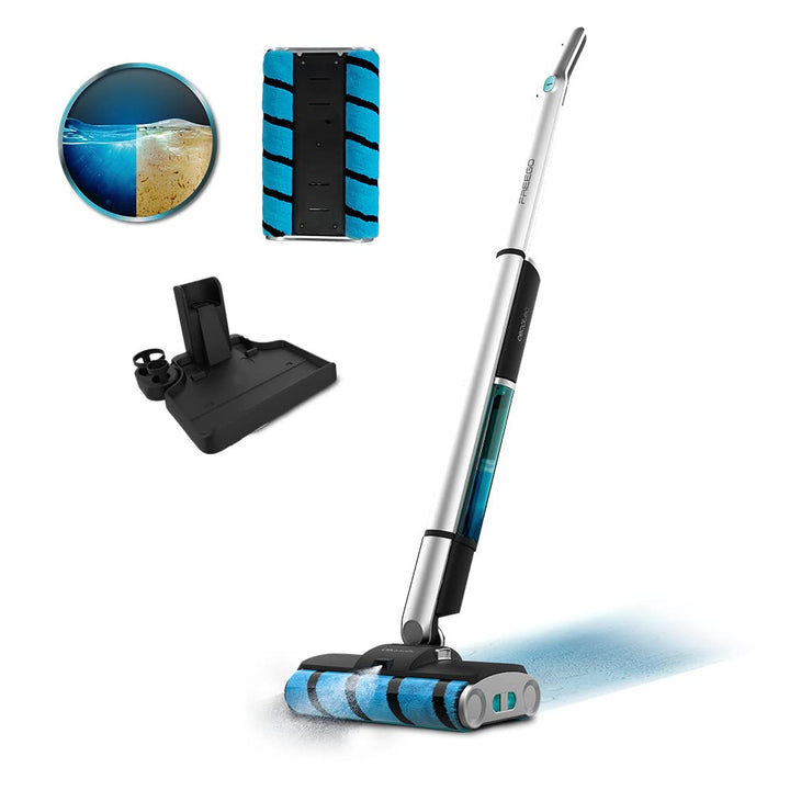 Cecotec Elektromopp FreeGo Wash Twice Spray. 60 W, 40 Min. Autonomie, Doppelwalze, 450 ml Frisch- un