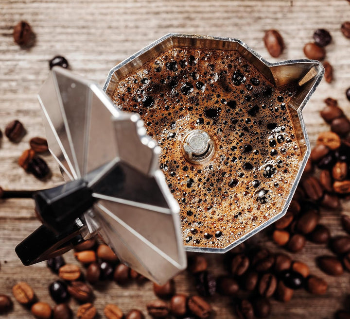 cilio Espressokocher Classico für 6 Tassen | elektrisch 480W | Ø 11,5 cm Höhe: 25 cm | Aluminium | R
