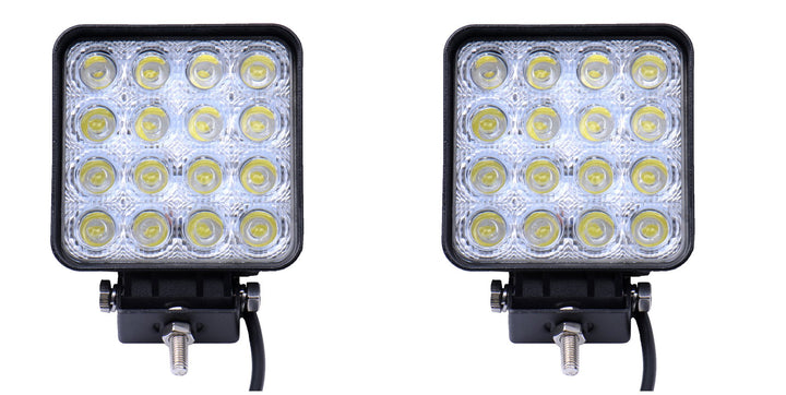 Greenmigo 2x 48W Led Scheinwerfer Offroad Lampe Flood Arbeitsscheinwerfer LED Arbeitslicht 12V 24V Z