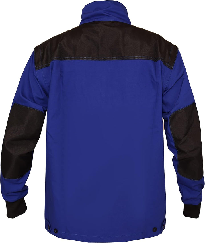 WORK IDEA Herren-Arbeitsjacke mit mehreren Taschen, strapazierfähigem Canvas XL Blau, XL Blau