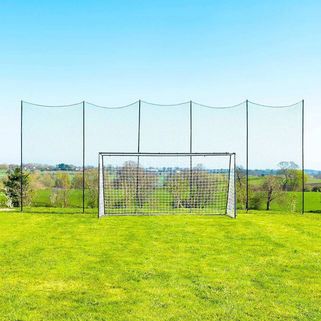 FORZA Stop That Ball™ - Ball Stopp Netz und Pfostensystem mit Bodenhülsen – Multi-Sport Ball Stopp N