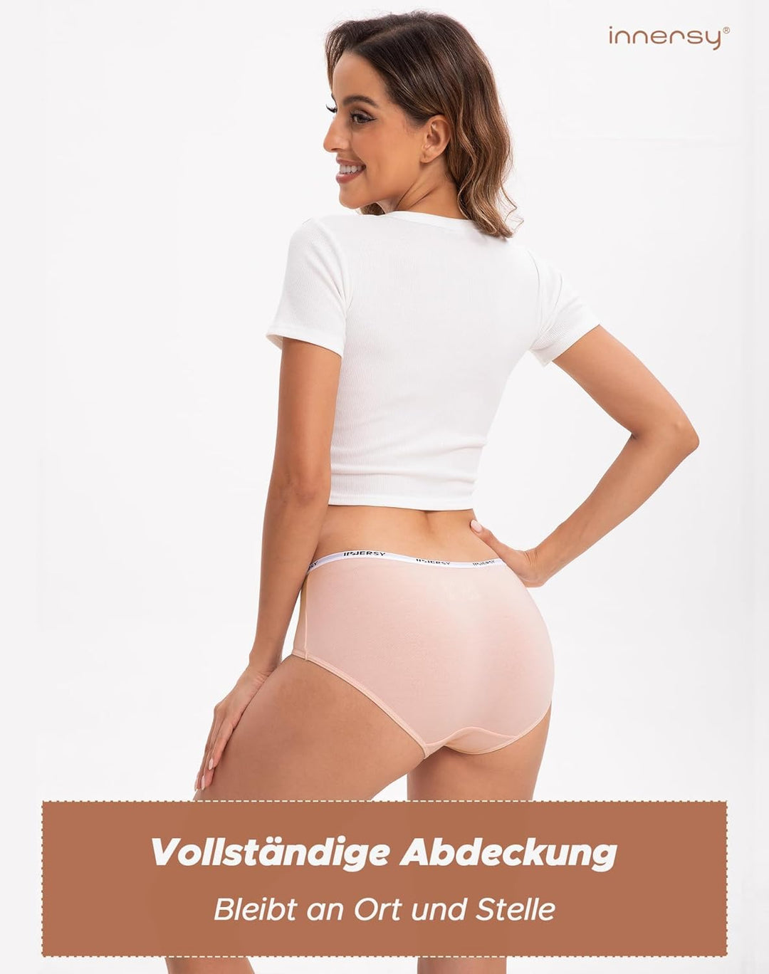 INNERSY Unterhosen Damen Baumwolle Slips Mehrpack Hipster Bequem Unterwäsche 6er Pack M Grundlagen,