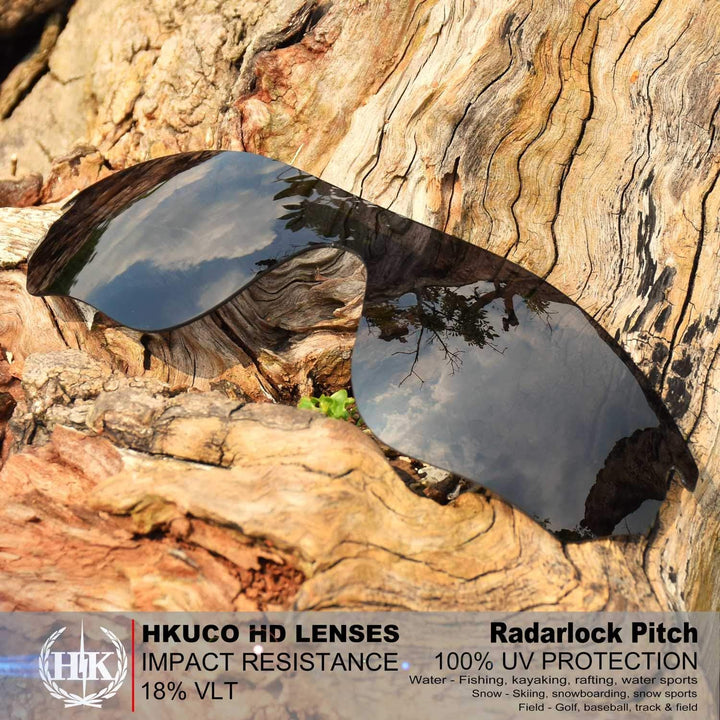 HKUCO Plus Mens Replacement Lenses For Oakley RadarLock Pitch - 6 pair