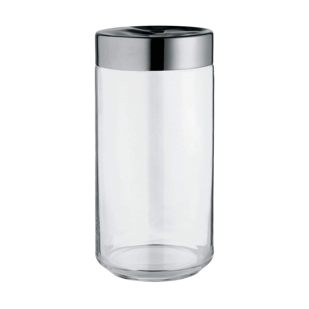 Alessi Julieta LC10 - Hermetisches Design Küchenglas, Glas in Glas mit 18/10 Edelstahldeckel, 150 cl