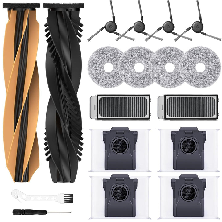 Zubehörset für dreame L40s Pro Ultra/X50 Ultra Complete/L50 Pro Ultra, 4*Staubbeutel 4*Mopp Wischpad