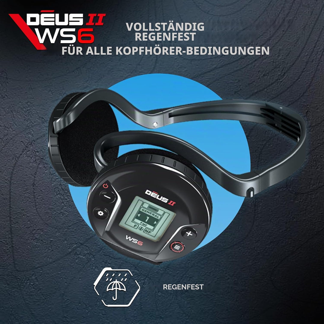 XP Metal Detectors Deus II WS6 Master - Wetterfest und mehrfrequenzfähig, ideal für die Schatz- und