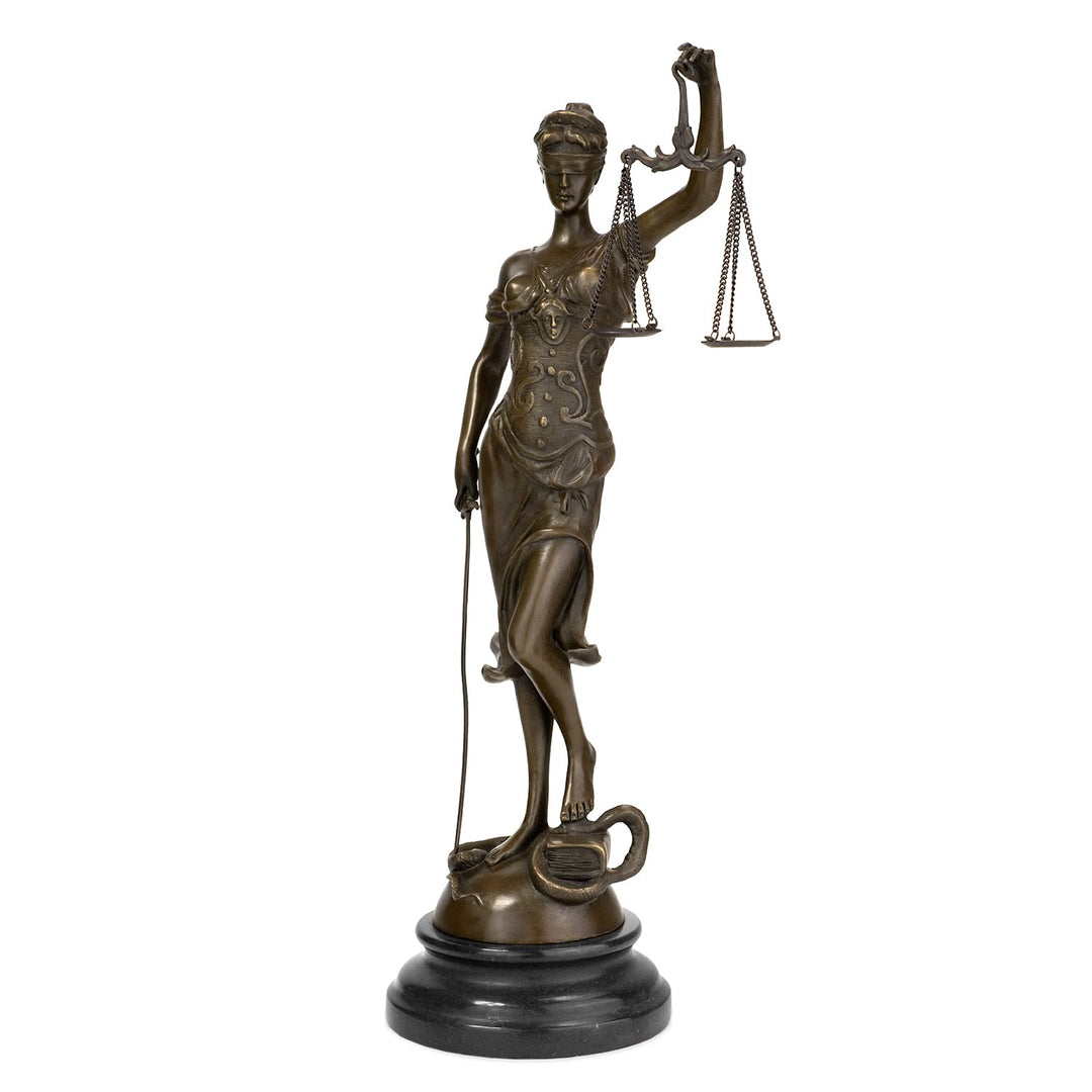 Moritz Bronzefigur Lady Justice Höhe 40 cm 2,7 kg Skulptur Statue Antik