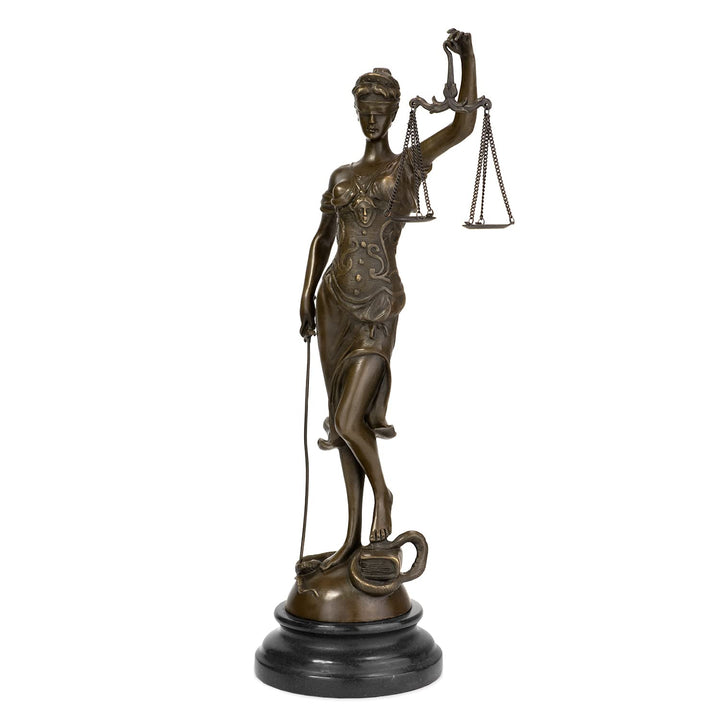Moritz Bronzefigur Lady Justice Höhe 40 cm 2,7 kg Skulptur Statue Antik