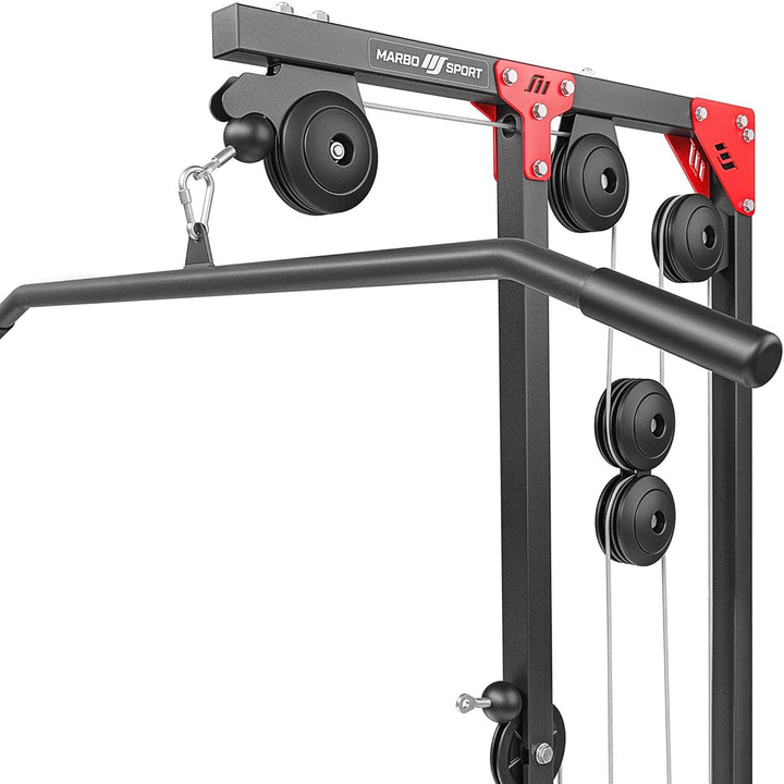 Marbo Sport - Latzug Station, Klimmzugstange Hantelbank - Kraftstation für Zuhause - MH-W106 2.0 - S