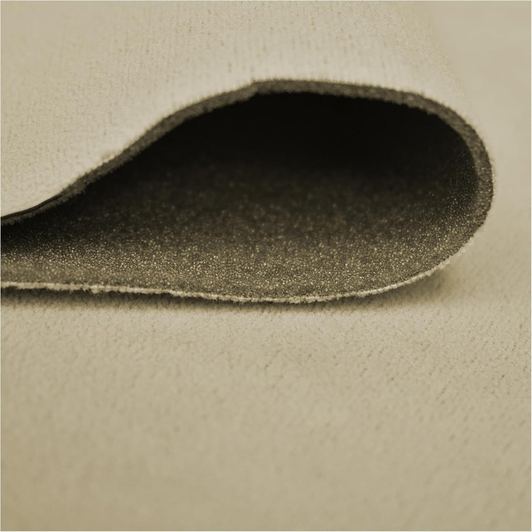 Autohimmelstoff Himmelstoff Dachhimmel Velour Himmel mit Schaum (Beige, 1,70m x 3m) | Grundpreis pro