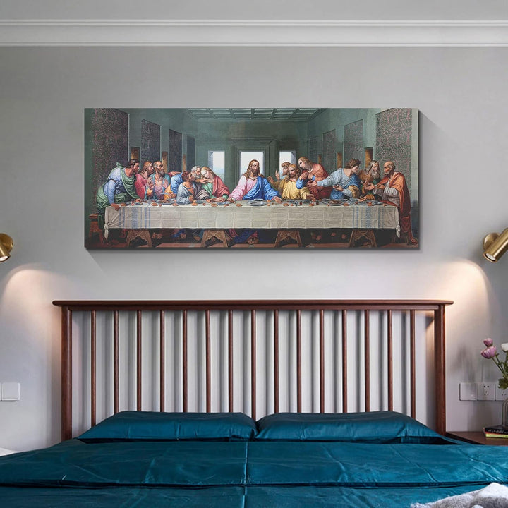 Mit Rahmen Grosses Leinwandbilder Bilder Das Letzte Abendmahl bild auf leinwand Wandkunst Modern Wan