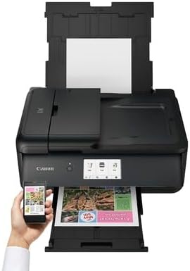 Canon PIXMA TS9550a Kabelloser A3-Farb-All-in-One-Tintenstrahl-Fotodrucker – A3 Drucken, Kopieren, S