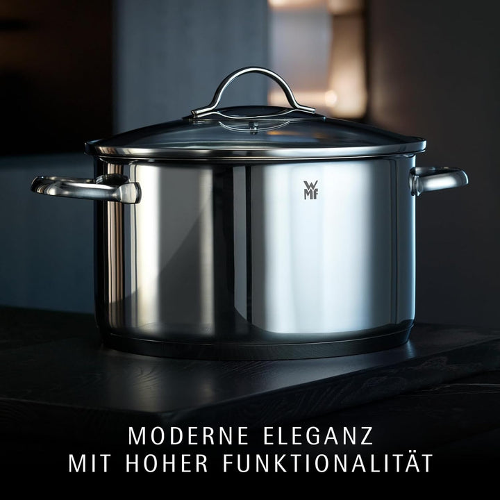 WMF Provence Plus Kochtopf klein 20cm, Glasdeckel, Bratentopf Induktion 2,5l, Cromargan Edelstahl po