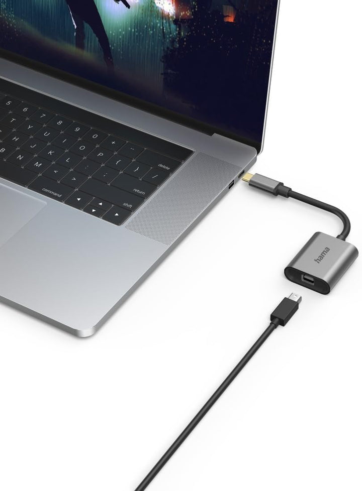 Hama Adapter Set, 6in1 Hub mit USB-C (USB C Adapter mit Mini-DisplayPort, HDMI™, VGA für PC, Noteboo
