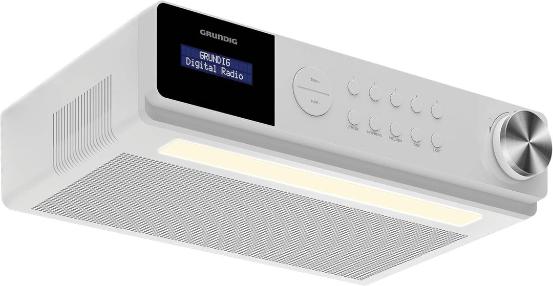 Grundig DKR 1000 BT DAB + Küchenradio mit Bluetooth und DAB + Empfang Weiss weiss Küchenradio mit DA