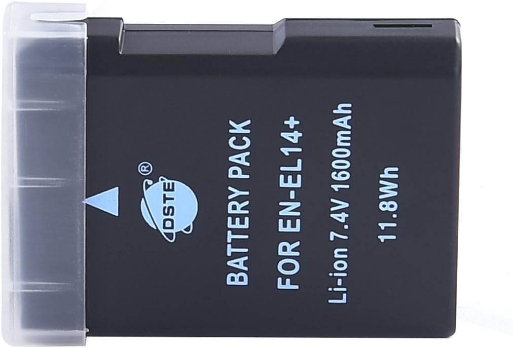 DSTE® 2-Stücke Batterie und DC111E Reise Ladegerät Kit für Nikon EN-EL14 EN-EL14A DF D3100 D3200 D33