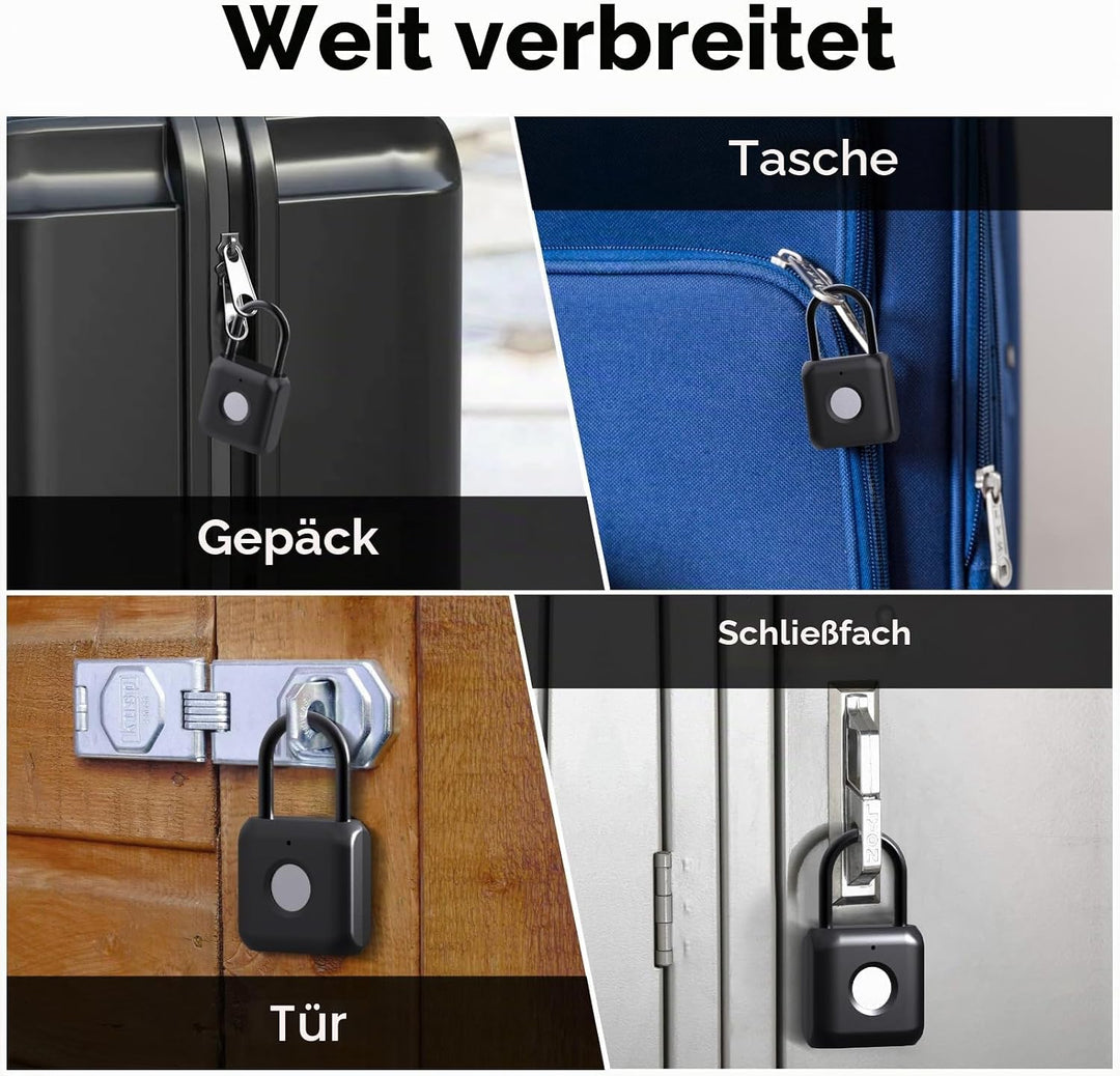 Fingerabdruck Vorhängeschloss Bluetooth Vorhängeschloss eLinkSmart Vorhängeschloss mit Fingerabdruck