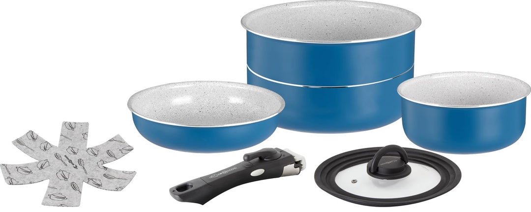 Brunner - Aluminium Topfset "Carezza Spacemaster" Ø 22 cm PFOAfree Compact Storage