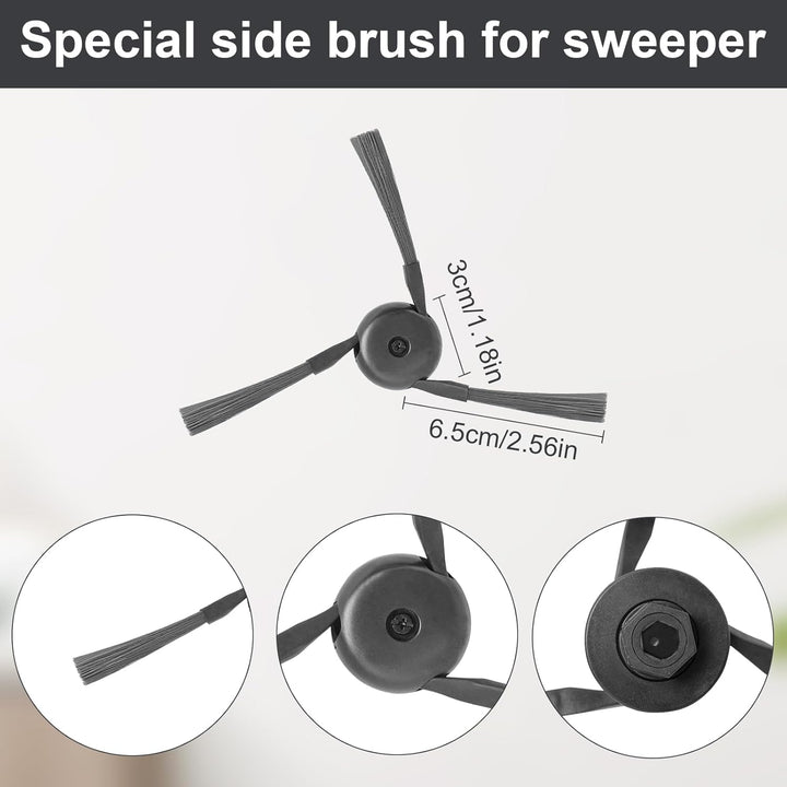 8 Stück Seitenbürsten für Dreame X40 Ultra/ X40 Ultra Complete/ X40 master/ L40 Ultra/ X50 Ultra Com