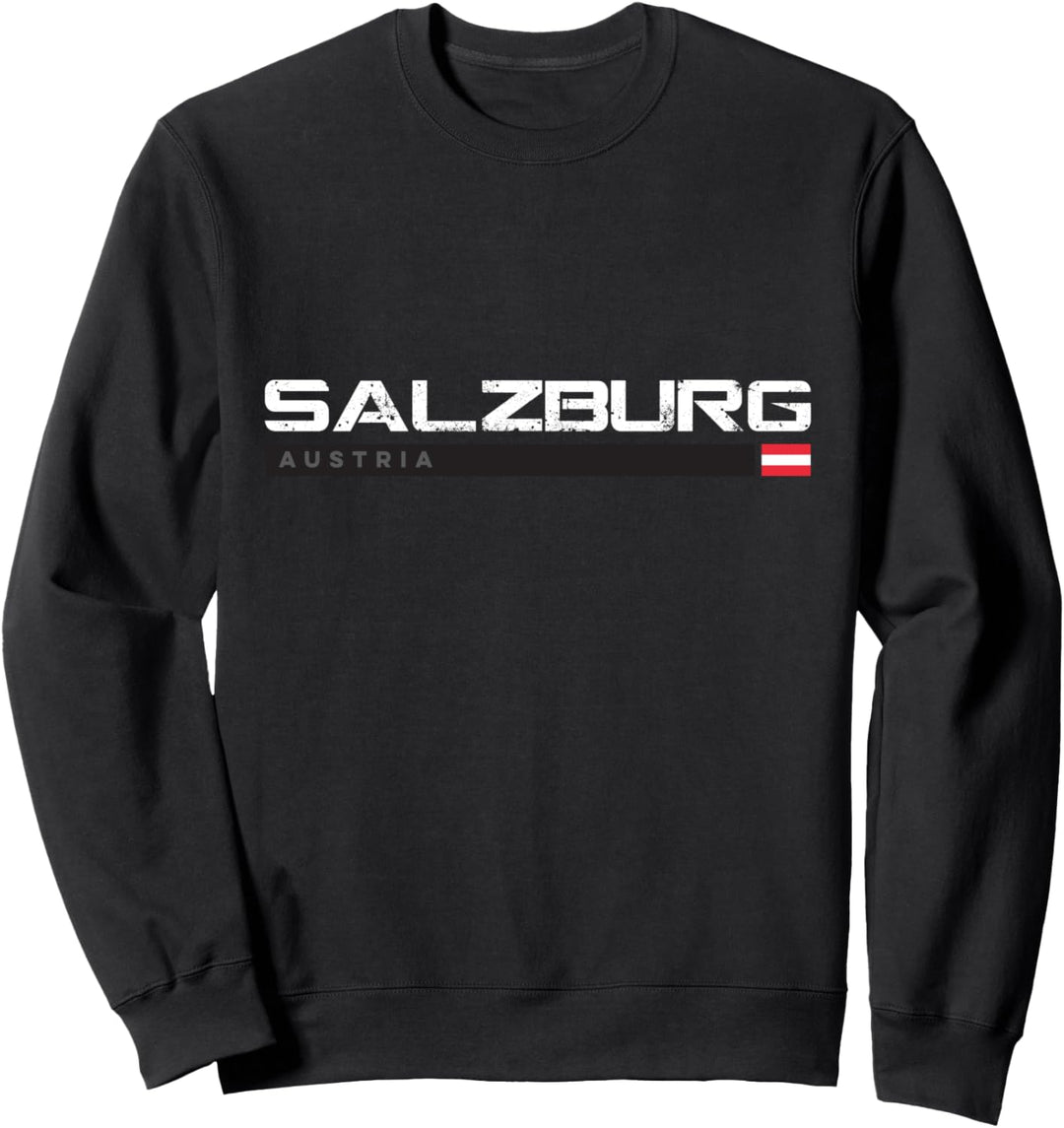 Salzburg Austria Weinlese Retro Sweatshirt
