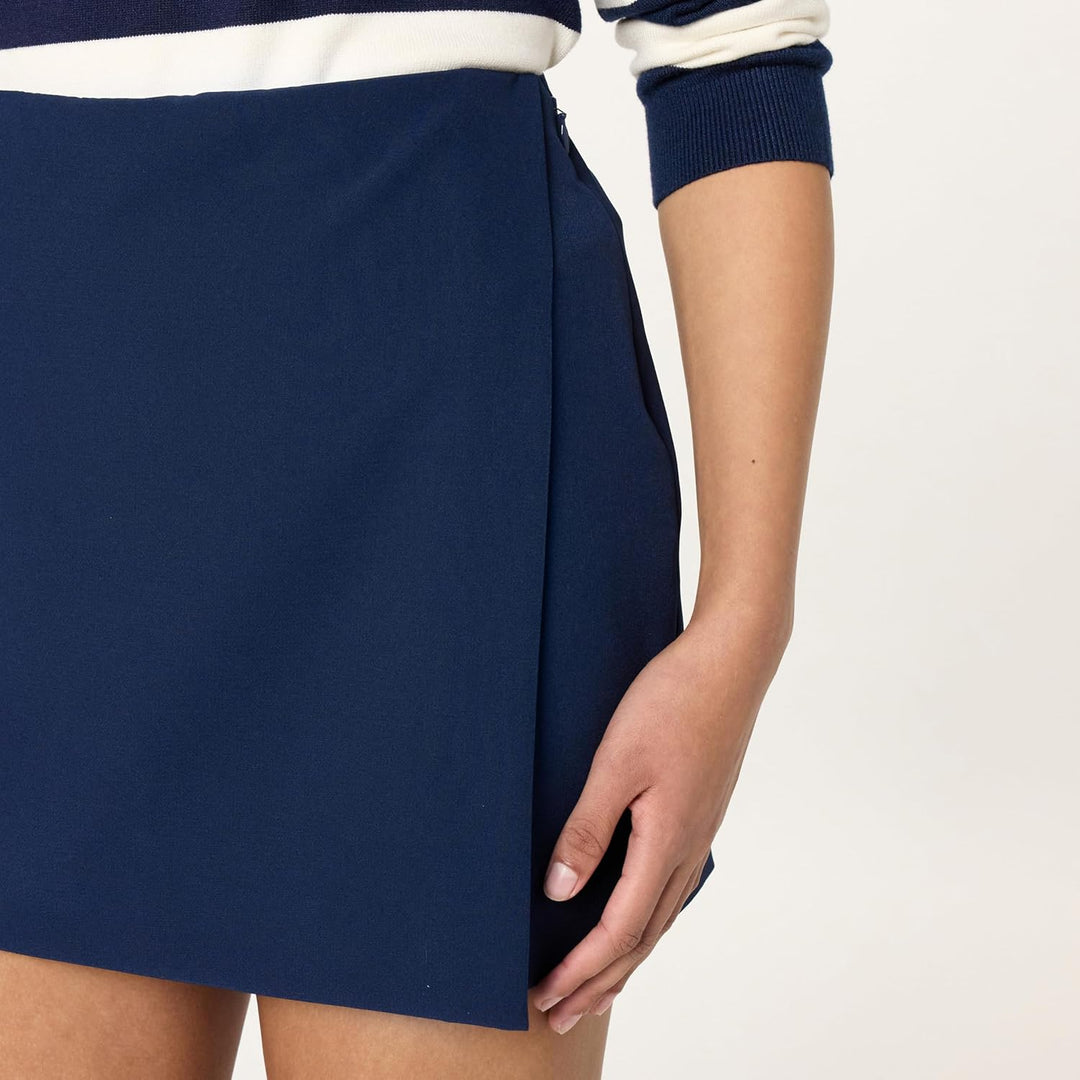 The Drop Damen Kamila A-line Mini Skort Shorts (1er Pack) S Maritimes Marineblau, S Maritimes Marine