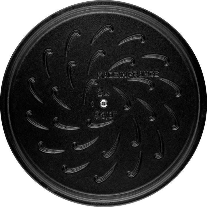 STAUB Gusseisen Bräter, Chistera Tropfenstruktur im Deckel, Rund 28 cm, 3,7 L, Für alle Herdarten ge