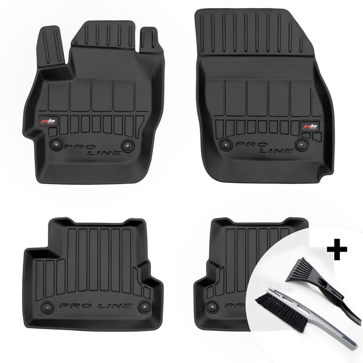 moto-MOLTICO 3D Gummimatten Auto Fussmatten Gummi Automatten 4-teilig Set - passend für Mazda 3 II 2