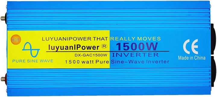 Yinleader Spannungswandler 1500W/3000W 12V 230V Reiner Sinus Wechselrichter LED+LCD Power Inverter m
